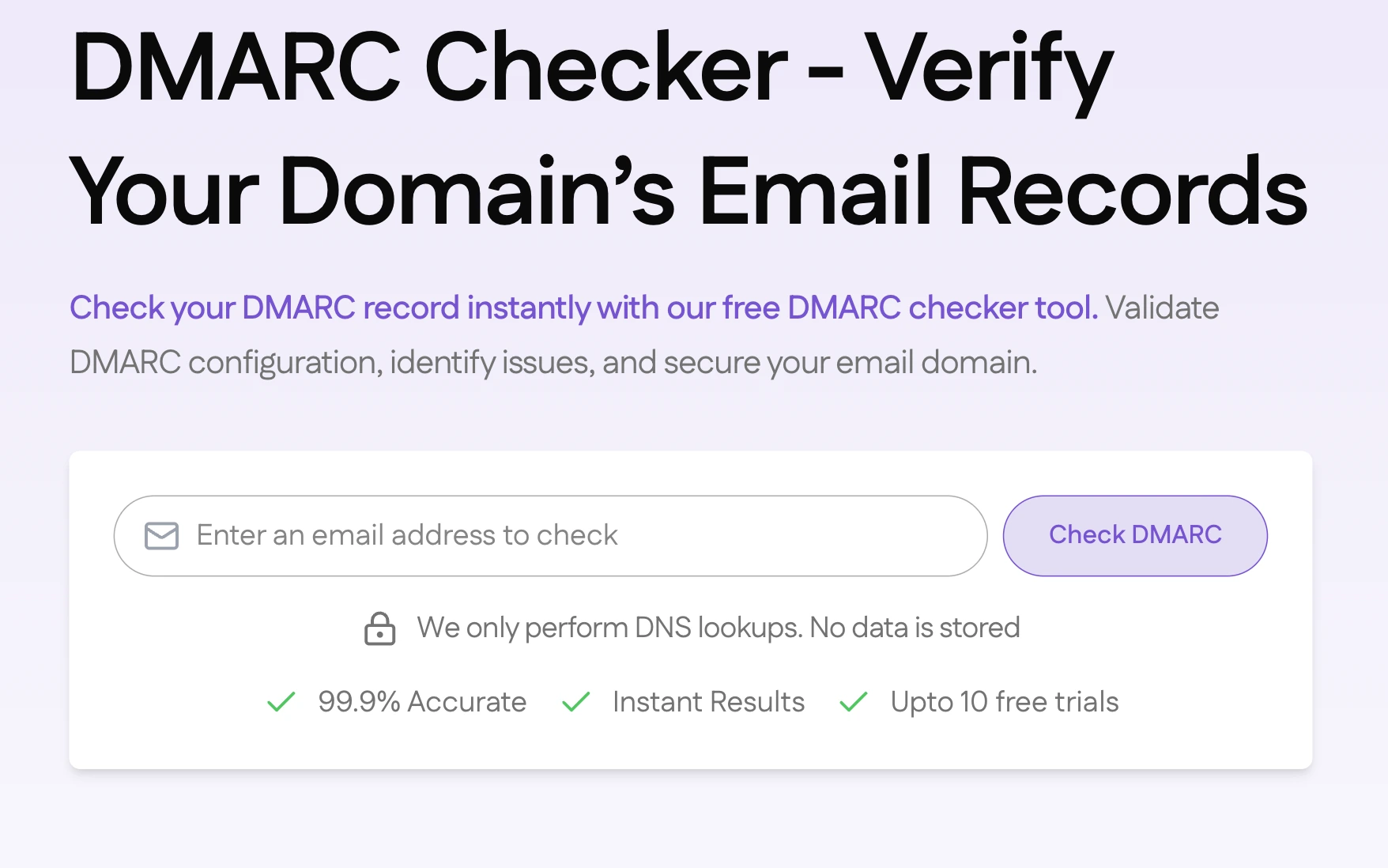 Free DMARC Tester Online Tool by SanitizeEmail